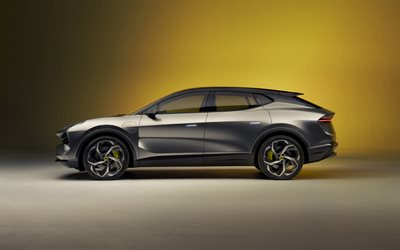 2023, Lotus Eletre, side view, exterior, new gray Eletre, electric cars, electric crossover, Lotus