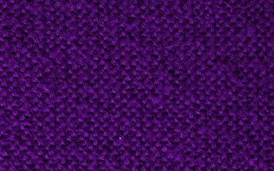 violet knitted textures, macro, wool textures, violet knitted backgrounds, close-up, violet backgrounds, knitted textures, fabric textures