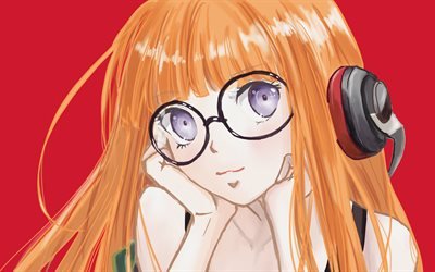 Sakura Futaba, protagonista, Megami Tensei, obras de arte, Pessoa 5, mang&#225;, Sakura Futaba Persona 5