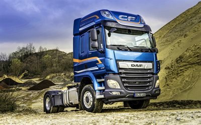 DAF CF, 4k, offroad, 2020 trucks, HDR, cargo transport, 2020 DAF CF, LKW, new CF, trucks, DAF