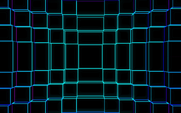 cuadr&#237;cula de ne&#243;n azul, cuadr&#237;cula luminosa azul, fondo de cuadr&#237;cula azul, fondo de cuadr&#237;cula 3d, abstracci&#243;n azul, fondo de ne&#243;n creativo