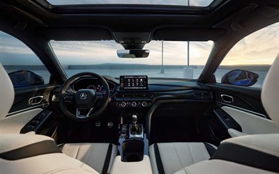 2022, Acura Integra, interior, front panel, dashboard, new Integra interior, Japanese cars, Acura