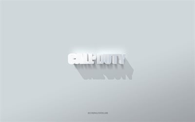 Download wallpapers Call of Duty logo, white background, Call of Duty ...