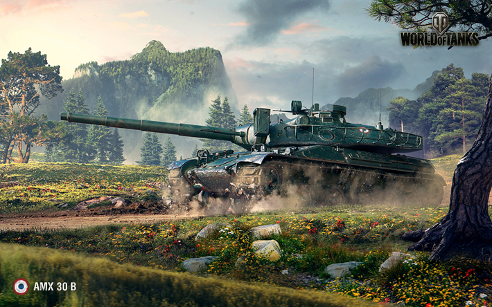 AMX 30 B, World of Tanks, WoT, tankar