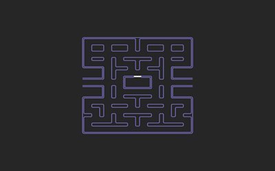 labyrinthe, minimal, arri&#232;re-plan gris