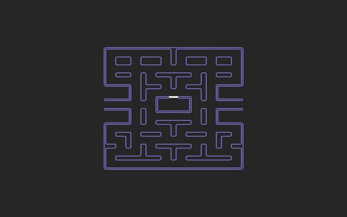 labyrint, minimal, gr&#229; bakgrund