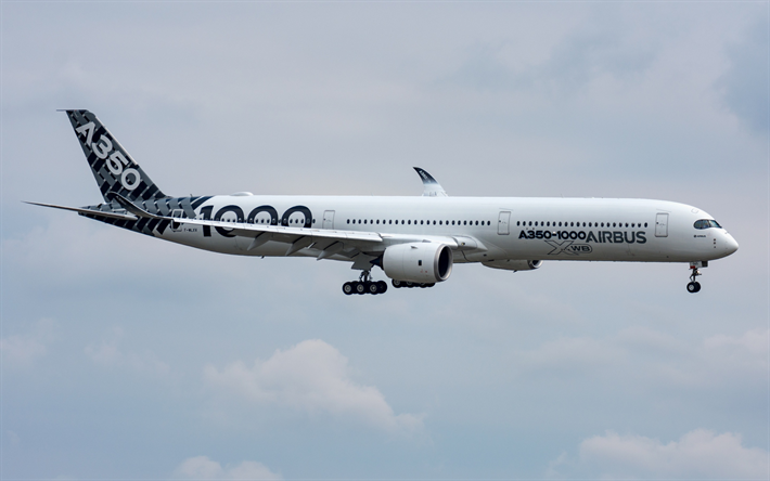 Airbus A350-1000, matkustajakone, air travel, Airbus, moderni ilma