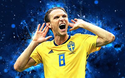 4k, Albin Ekdal, الفن التجريدي, السويد المنتخب الوطني, مروحة الفن, Ekdal, كرة القدم, لاعبي كرة القدم, أضواء النيون, السويدي لكرة القدم