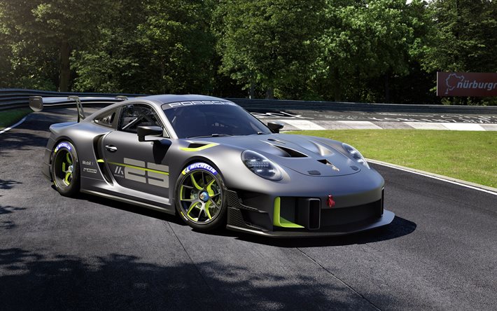 Porsche 911 GT2 RS Clubsport 25, 2022, 4k, vue de face, voiture de course, course Porsche 911, tuning Porsche 911, voitures de sport allemandes, Porsche