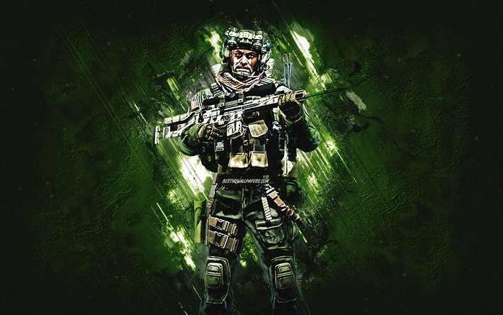 Buckshot, agente de CS GO, Counter-Strike Global Offensive, fundo de pedra verde, contra-strike, personagens de CS GO, Agentes web despeda&#231;ados