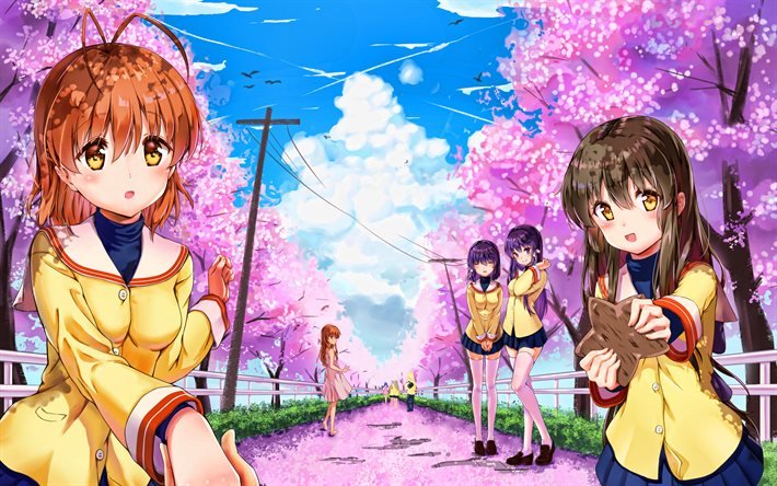 4K, Fuuko Ibuki, Kyou Fujibayashi, Nagisa Furukawa, Ryou Fujibayashi, manga, Girl from the Illusionary World