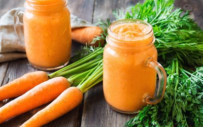 la carotte, de smoothies, de la nourriture saine, de l&#233;gumes boissons, les carottes, perte de poids, r&#233;gime