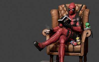 Deadpool, Wade Winston Wilson, superhj&#228;lte, kostym