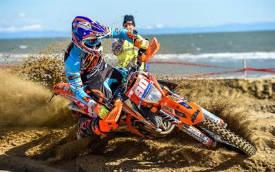 Rudy Moroni, 4k, Bilar 2018, motocross, KTM 250 EXC-F, extreme, sportsbikes, KTM