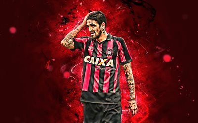 Lucho Gonzalez, Brezilyalı futbolcular, Atletico Paranaense FC, futbol, Luis Oscar Gonzalez, soyut sanat, Brezilya Serie A, neon ışıkları