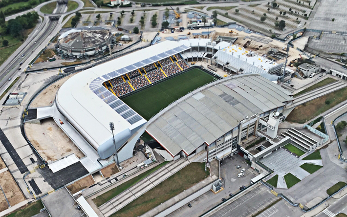 Stadio Friuli, Udine, en Italie, Udinese Stade, italien stades de football, en vue de dessus, des terrains de sport