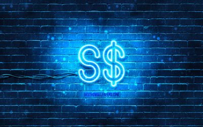 singapur-dollar-neon-symbol, 4k, blauer hintergrund, w&#228;hrung, neon-symbole, singapur-dollar, singapur-dollar-zeichen, w&#228;hrungszeichen, singapur-dollar-symbol, w&#228;hrungssymbole