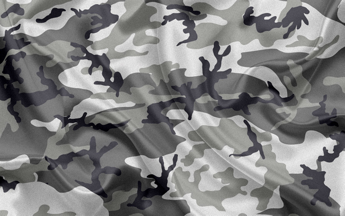l&#39;hiver camouflage, soie, texture, tissu de soie, de camouflage, camouflage de la texture