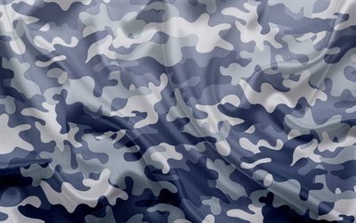 inverno camouflage bianco, grigio mimetico, camuffamento, la texture di tessuto di seta
