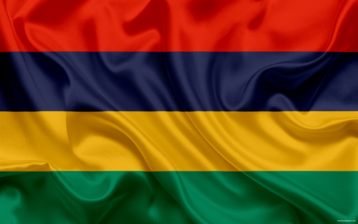 Bandera de Mauricio, la bandera Nacional, Rep&#250;blica de Mauricio, los s&#237;mbolos nacionales