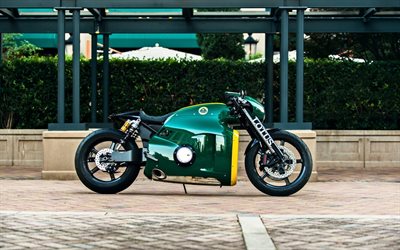 Lotus C-01, le superbike, le vert C-01, moto de course, sportive, Lotus