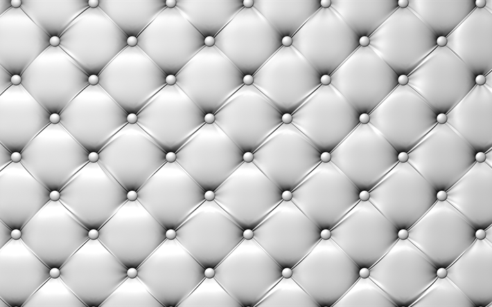 couro branco, textura de couro, sof&#225; de couro, bot&#245;es, branco texturas