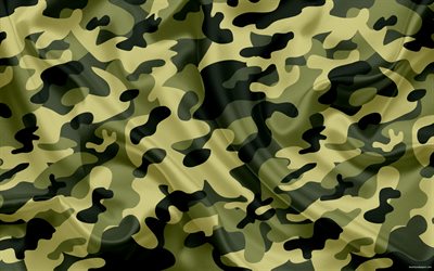 summer camouflage, green camouflage, silk fabric, camouflage, texture