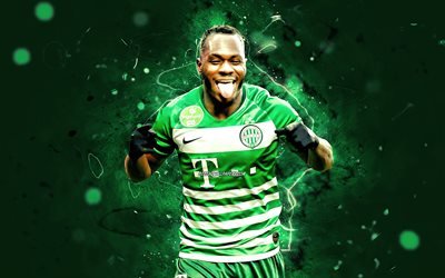 Boli Franck, 2020, Ferencvaros TC, Ivorian footballers, OTP Bank Liga, soccer, green neon lights, Boli Franck Ferencvaros