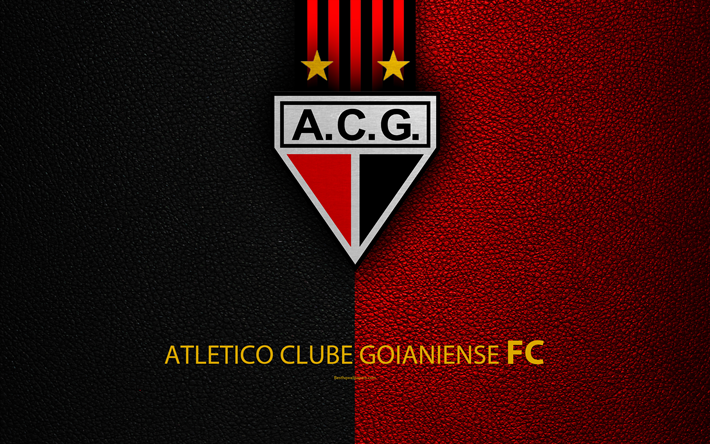 Atletico Clube Goianiense, FC, 4K, Brasiliansk fotboll club, Brasiliansk Serie A, l&#228;der konsistens, Goianiense emblem, badge, logotyp, Goiania, Goias, Brasilien, fotboll