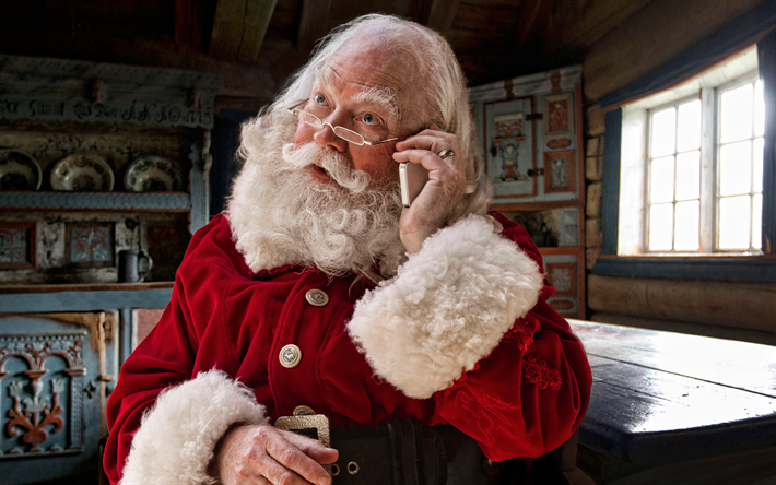 Babbo natale, Natale, 4k, nonno, inverno