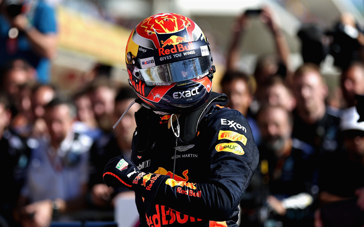 Max Verstappen, Red Bull Racing, olandese pilota, 4k, Formula 1, Red Bull