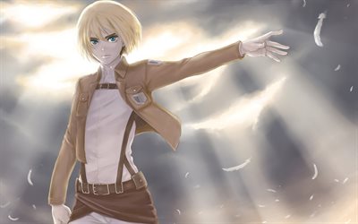 Armin Arlert, arte, personagens de anime, Ataque Titan
