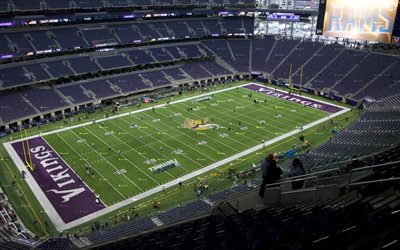 US Bank Stadium, Chicago, american football stadium, Minnesota Vikings, National Football League, NFL, Minneapolis, USA