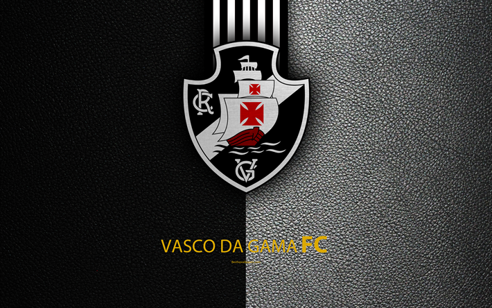 Download Wallpapers Vasco Da Gama Fc 4k Brazilian Football Club Brazilian Serie A Leather Texture Emblem Logo Rio De Janeiro Brazil Football For Desktop Free Pictures For Desktop Free