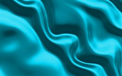 ターコイズブルーの波の質感, ターコイズブルーの波背景, 3d波質感, 3dアート, ターコイズブルーの3d質感