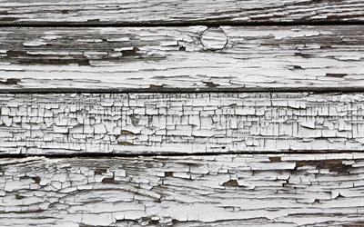 bianco, di legno, 4k, macro, texture, linee di legno, in legno, sfondi, legno, orizzontali di tavole di legno, tronchi di legno, su sfondo bianco
