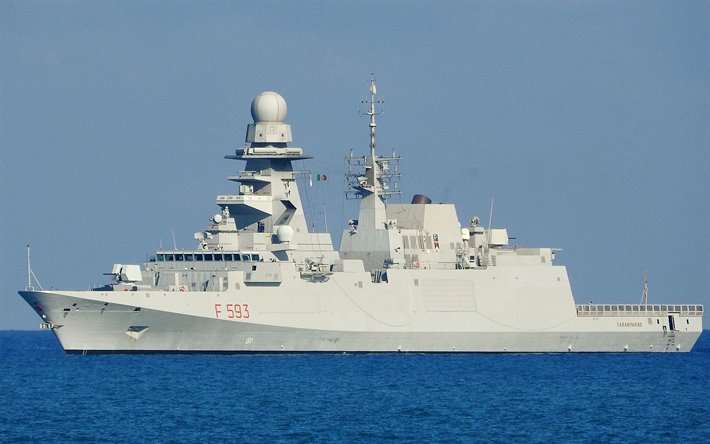 Jandarma F593, İtalyan firkateyni, İtalyan savaş gemisi, İtalyan Donanması, FREMM fırkateyn, Jandarma, İtalya
