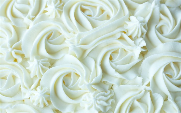 cream roses, sweet decorations, food textures, sweets, cake decorating, roses textures