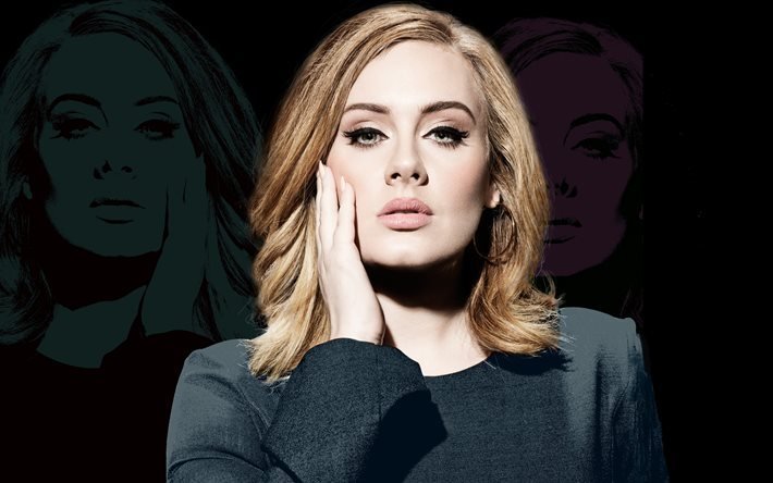 Adele, 5K, シンガー, superstars, 若い頃, 美