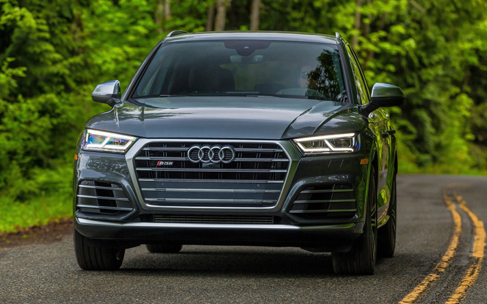 4k, Audi SQ5, carretera, 2018 autos, crossovers, nuevo SQ5, los coches alemanes, el Audi
