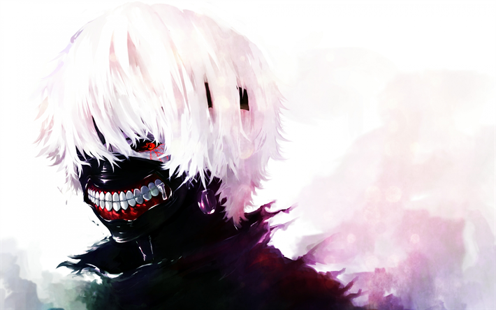 Tokyo Ghoul, Ken Kanek, muotokuva, Japanilainen manga, uros merkki&#228;