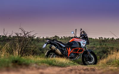 ktm 1290 super adventure s, 2018, 4k, cross-country-motorrad, ktm