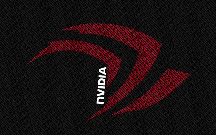 Nvidia, art, typography, creative, Nvidia logo
