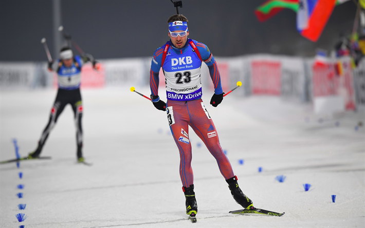Anton Shipulin, 4k, biathlete, race, winter sport, biathlon