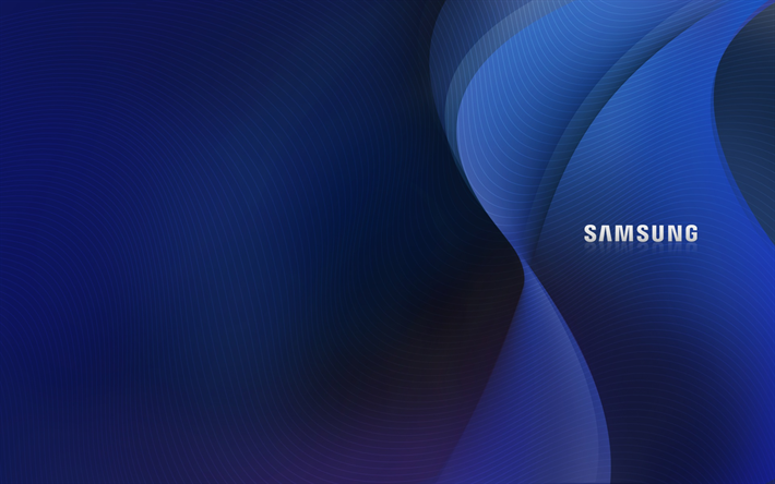 mavi dalgalar, Samsung R780, laptop, Kristal Tasarım, soyut dalgalar