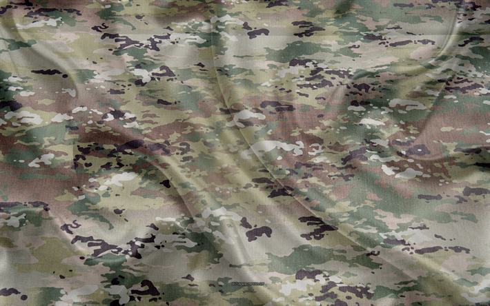 Amerikansk kamouflage, siden konsistens, tyg, gr&#246;n kamouflage, USA, OSS kamouflage
