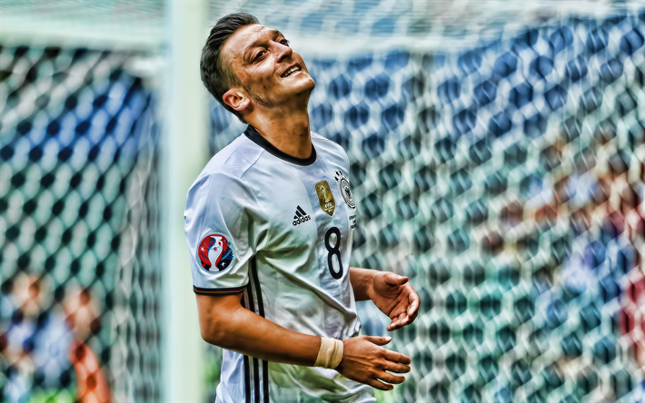 Mesut Ozil, HDR, Saksan Maajoukkueen, kuvitus, Ozil HDR, jalkapallo, jalkapalloilijat, Saksan jalkapallon joukkue