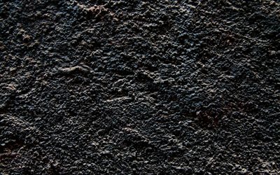 4k, schwarze bodentextur, makro, bodentexturen, schwarzer bodenhintergrund, nat&#252;rliche texturen, 3d-texturen
