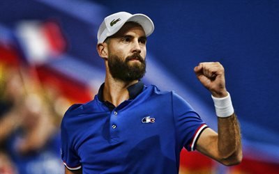 Benoit Paire, 4k, french tennis players, ATP, match, athlete, Paire, tennis, HDR, tennis players