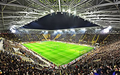 DDV Stade, Rudolf-Harbig Stadion, Dresde, Saxony, Allemagne, French Stade de Football, Bundesliga, le Dynamo Dresde Stade